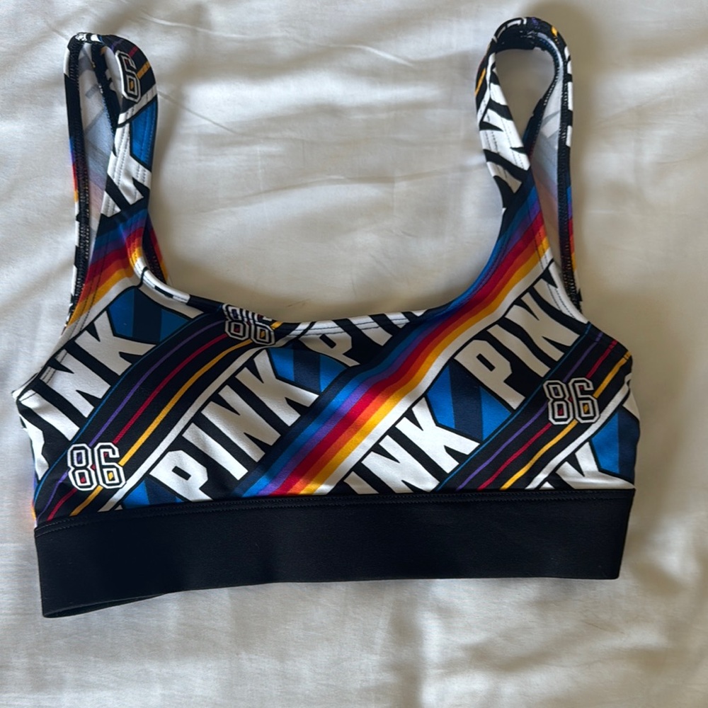 PINK Victoria's Secret Multicolor Sports Bra